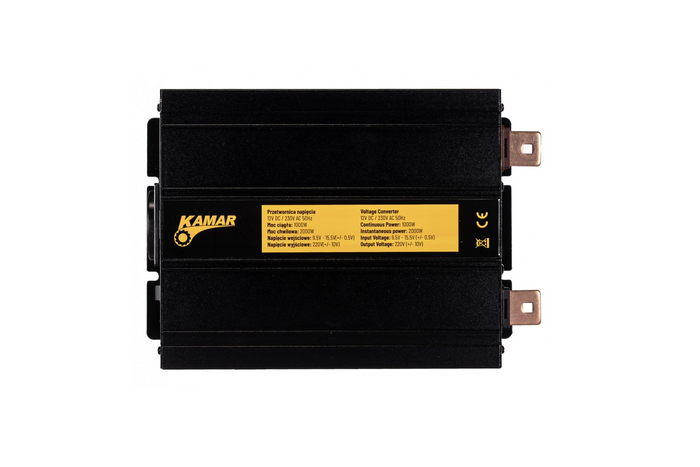 Convertidor de voltaje 12V/230V (1000/2000W) KAMAR E1926