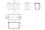 DAKEN 82211 Caja herramientas BLACKIT LITE 555x250x310mm 24l