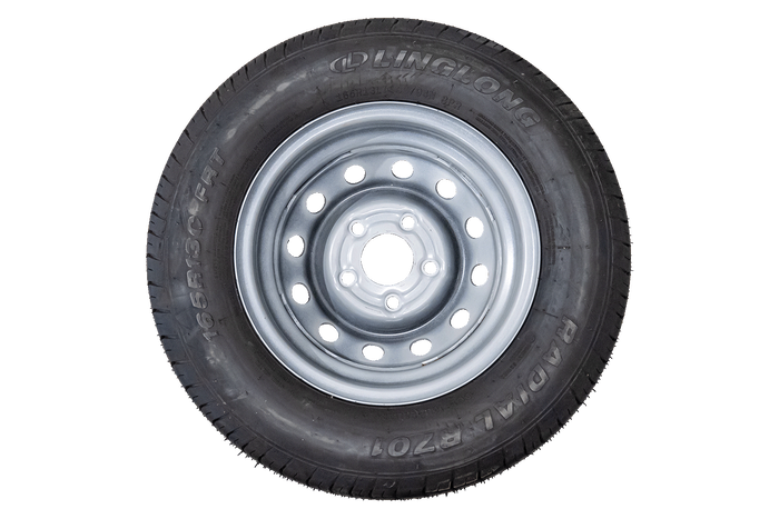 OUTLET Rueda reforzada para remolque LINGLONG NEUMÁTICO 165/80 R13C 96/94N LLANTA UNITRAILER 4.5Jx13"H2 5x112 ET:30