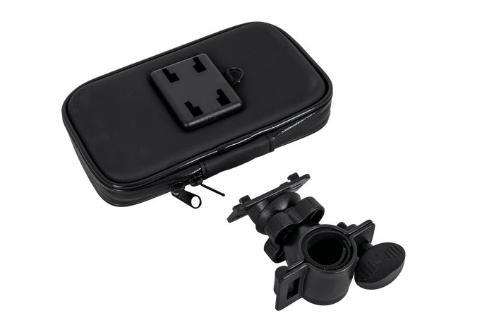 Soporte para manillar de bicicleta PROFEX 91619 con funda para teléfono