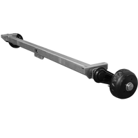 Eje con freno KNOTT VGB13M para remolque/portacoches 1350 kg 1900 mm 2350 mm 5x112