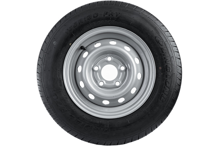 Juego de dos ruedas reforzadas para remolque NEUMÁTICOS LINGLONG 165/80 R13C 96/94N LLANTAS UNITRAILER 4.5Jx13&quot; 5x112 ET:30