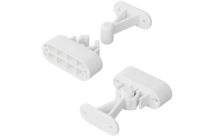 Pestillo de puerta para caravana o autocaravana ProPlus 362622V02, manilla blanca con resorte para sujetar la puerta.