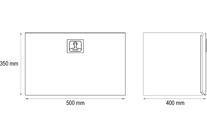 DAKEN caja de herramientas 8Z1310 Z13 500x350x400mm 63l