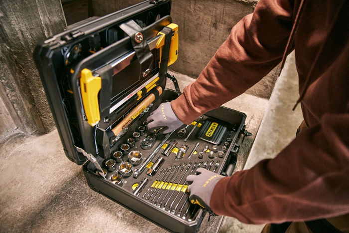 Kit de servicio STANLEY STMT98109-1, estuche de herramientas, 142 uds.