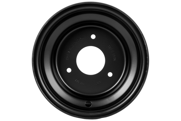 Llanta de acero UNITRAILER negra 4.5ATx7" 3x90 ET:-1.8