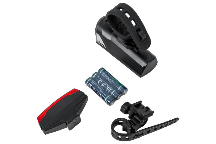 Juego de luces para bicicleta PROFEX 92618 Super Vision, alimentadas por batería (delantera y trasera)