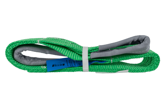 Eslinga de grúa HEFFA de 1 m/60 mm/2 t con bucles