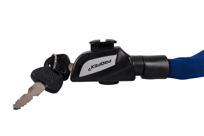 Candado para bicicleta PROFEX 81659 Neo de 130 cm con cadena y candado.
