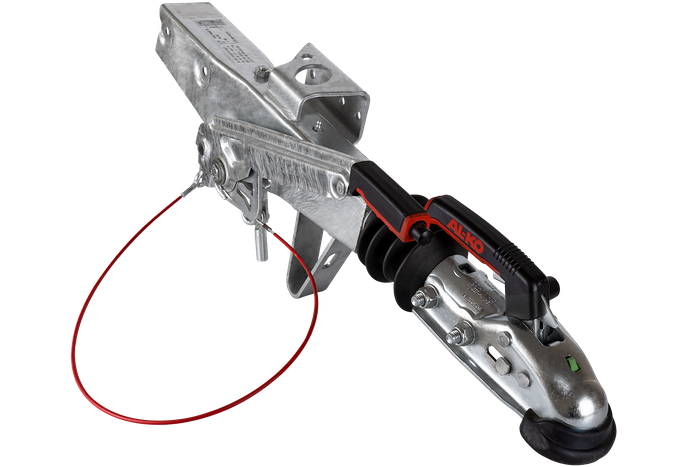 Dispositivo de inercia AL-KO 60S/2 con enganche AK161 para remolque de 750 kg con lanza cuadrada