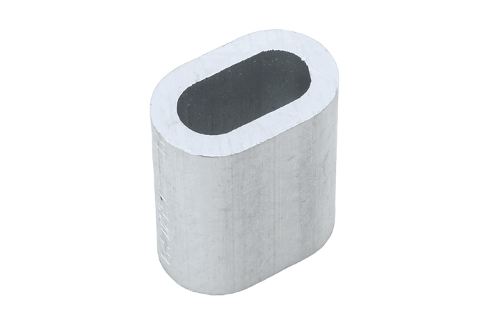 Conector de aluminio para cuerdas DROMET ZLA.8, manguito para cuerdas de 8 mm