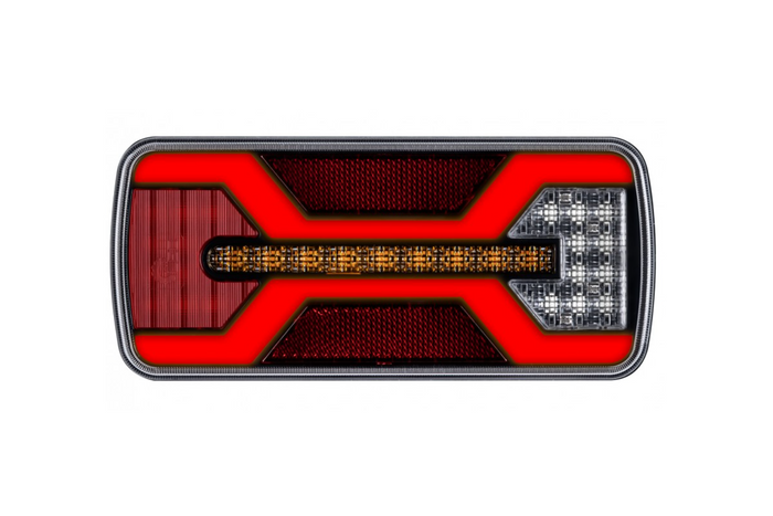 Luz trasera LED KAMAR X-SPIDER L2424 5 funciones universal