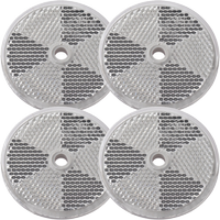 Conjunto: cuatro reflectores blancos fi 60 mm con orificios