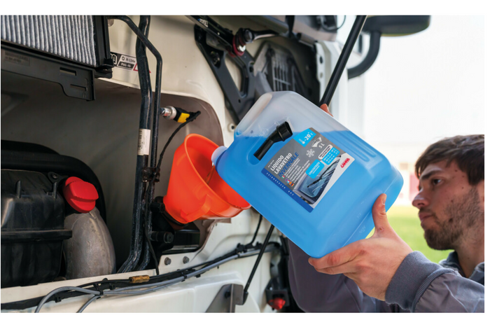 Embudo de combustible para aceite LAMPA de plástico de 160 mm