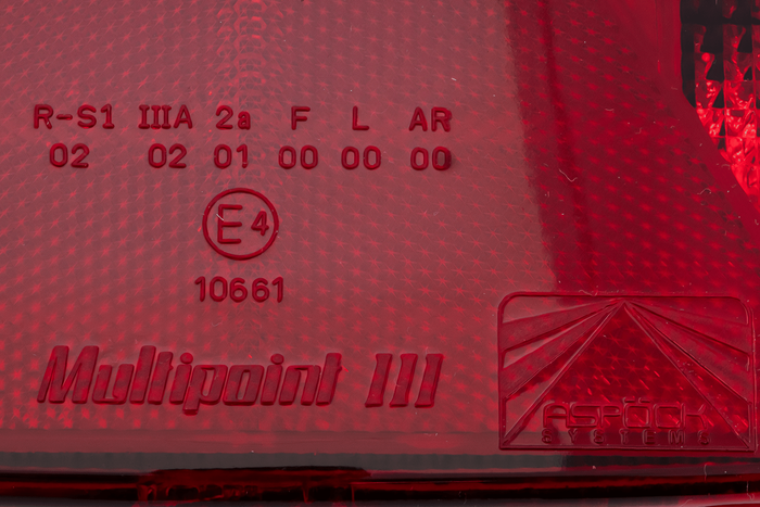 ASPÖCK Luz trasera Multipoint III, 8 funciones, izquierda