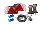 Juego de luces: luces traseras ASPÖCK + luces de posición laterales ASPÖCK + arnés MANTES 7m 13-PIN + conectores rápidos