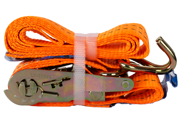 Cinta transportadora UNITRAILER de 2 m/35 mm/2 t de color naranja con tensor