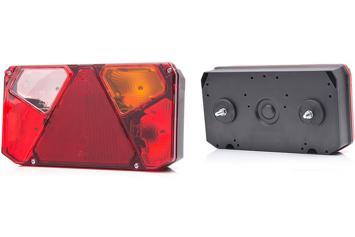 Piloto trasero WAŚ W125P 6 funciones derecho