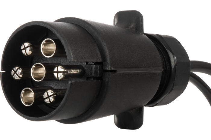 Arnés de remolque de instalación eléctrica MANTES 4,5 m ENCHUFE 7PIN BAYONETA 2x5PIN