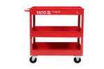 Carro de taller YATO YT-55210 de 3 niveles, armario de taller, 130 kg, 79,5 x 79 x 37 cm