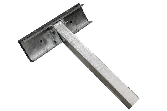 Soporte lateral plano OUTLET UNITRAILER, 30 cm de largo, 40 cm de alto, para remolque de barco, GRIS