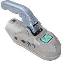 Enganche de bola KNOTT K27-B para remolque de 2700 kg con barra de tiro de tubo de 45 mm, hierro fundido