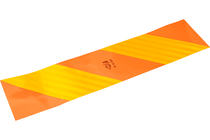 Pegatinas reflectantes cortas HILLS placas de señalización para vehículos pesados 565x132mm izquierda+derecha