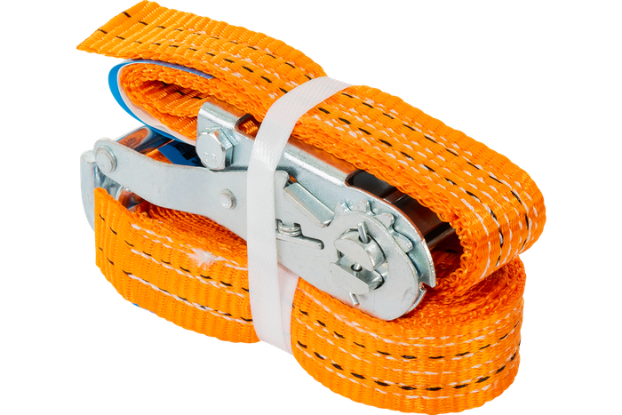Cinta transportadora UNITRAILER de 4 m/35 mm/2 t de color naranja con tensor