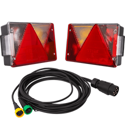 Luces traseras ASPÖCK MULTIPOINT IV + arnés MANTES 5m 7-PIN
