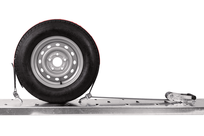 Juego de cuatro correas de transporte para remolque HEFFA CARLINE 130, correas de sujeción de ruedas de 5 m/50 mm/5 t VDI 2700