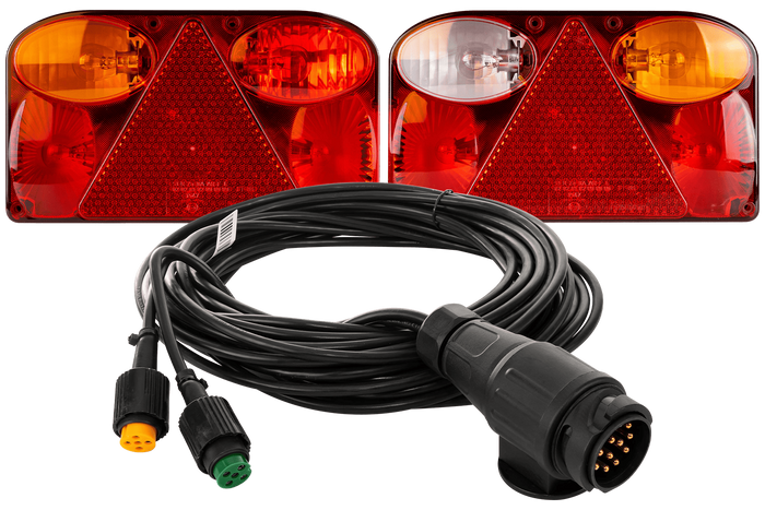 Luces traseras FRISTOM FT-088 + arnés MANTES 7m 13 PINES
