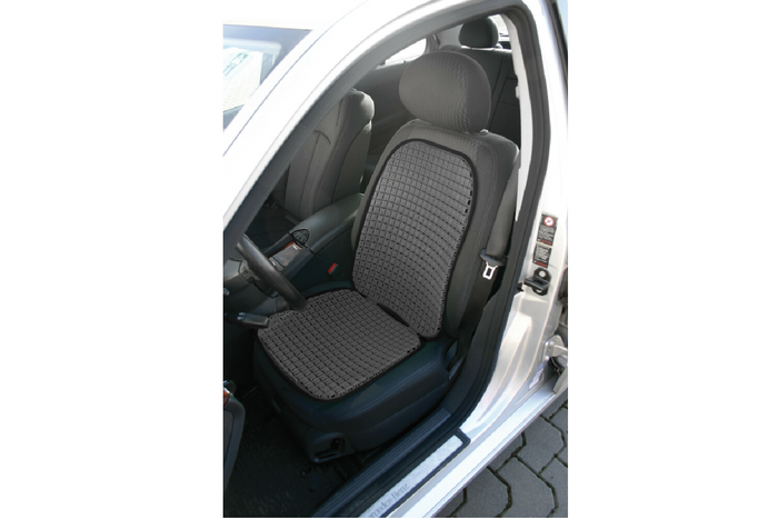 Cojín de asiento transpirable LAMP Taxi Driver, alfombrilla negra para asiento de coche