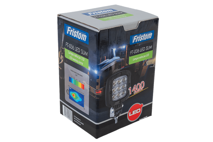Reflector de lámpara de trabajo LED FRISTOM FT-036 SLIM 9xLED 1400lm