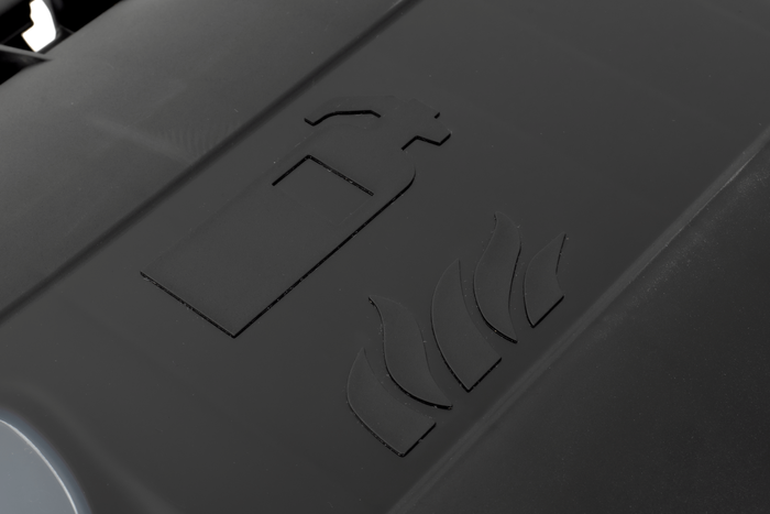 Caja extintor 9/12kg DAKEN 82511 STRIKE 707x322x239mm negro