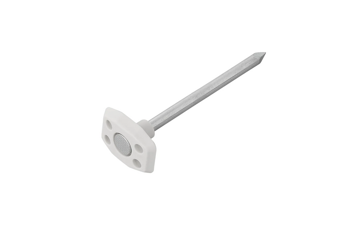 Juego de diez estacas para lonas ProPlus 361736V01, estacas metálicas para colchonetas de camping de 10 cm.