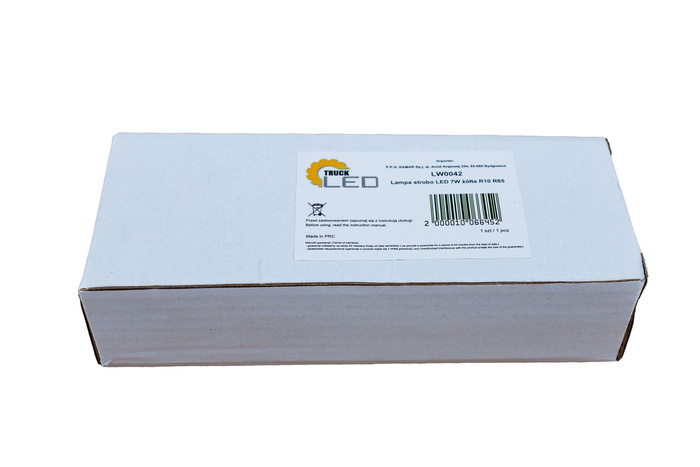 Lámpara LED de destello de haz de advertencia 7W amarillo LW0042