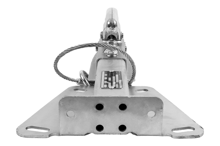 Enganche de bola KNOTT K7.5-H+KZE7.5 con soporte y cable para remolque de 750 kg con barra de tiro tipo V.