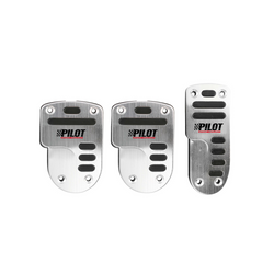 Cubre pedales de aluminio LAMPA RACE 1 PILOT con goma antideslizante