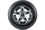 Juego de dos ruedas reforzadas para remolque LINGLONG TIRE 195/55 R10C 98/96N ALU UNITRAILER RIM 6Jx10" 5x112 ET:-4