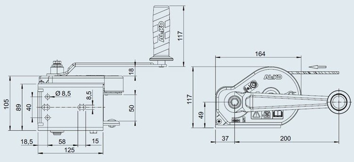 Cabrestante AL-KO OPTIMA tipo 351