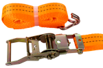 Cinta transportadora UNITRAILER de 5 m/35 mm/2 t de color naranja con tensor
