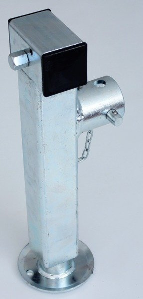 Soporte extensible con manivela y adaptador WINTERHOFF SF60-19-280 para remolque plataforma de 1300 kg 415-655 mm