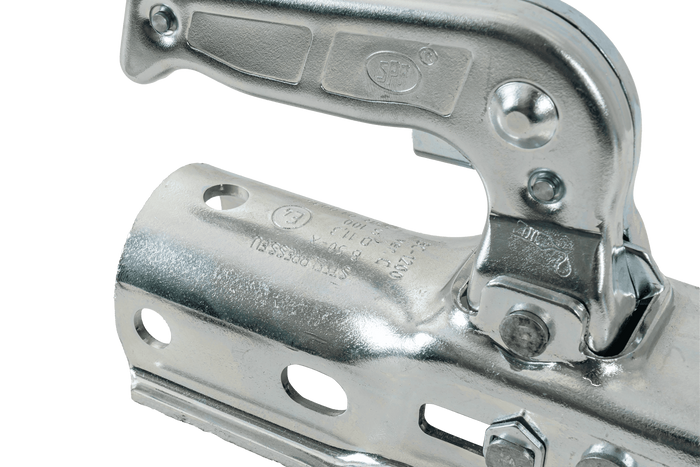 Enganche de bola STEELPRESS BC-1200C para remolque de 1200 kg con barra de tiro tubular de 50 mm