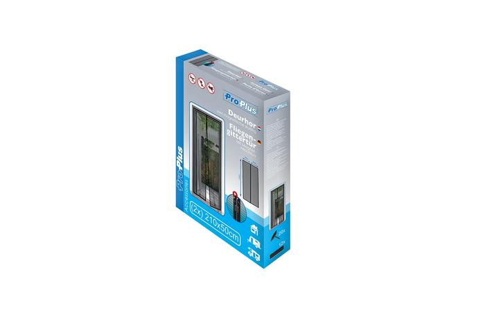 Mosquitera magnética para puertas ProPlus, malla protectora (2x) 210x50cm