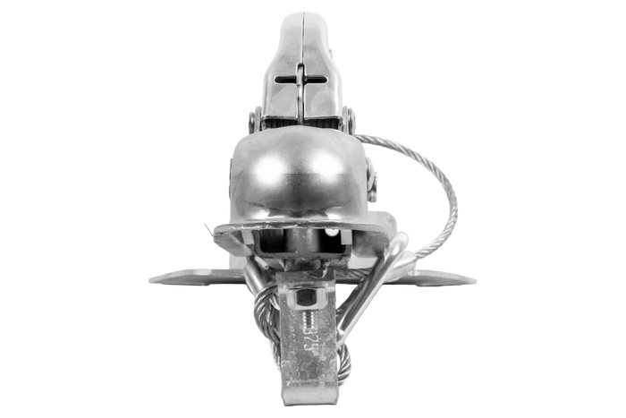 Enganche de bola KNOTT K7.5-H+KZE7.5 con soporte y cable para remolque de 750 kg con barra de tiro tipo V.
