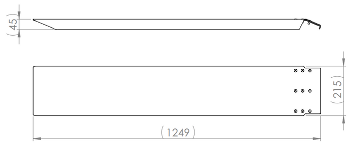 Rampas de aluminio Unitrailer UNI L1250 ALU - un juego de 2