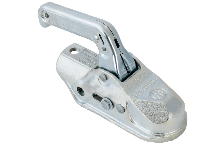 Enganche de bola WINTERHOFF WW30-D3-K1414 para remolque de 3000 kg con barra de tiro tubular de 50 mm, hierro fundido