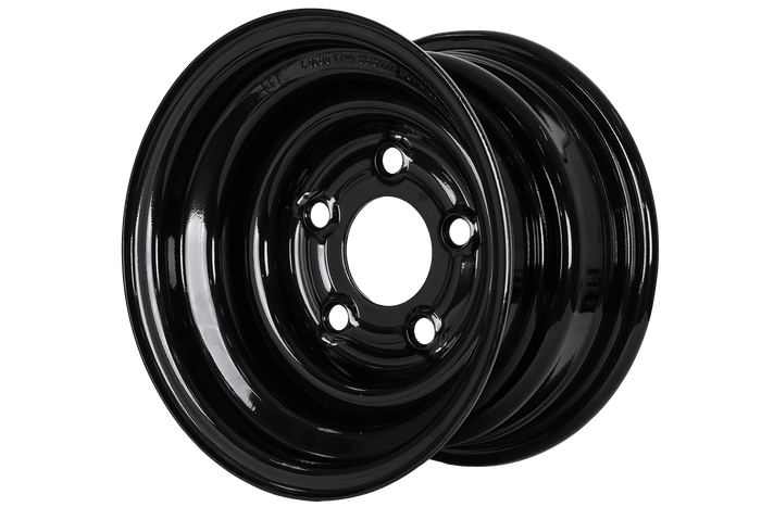 Llanta de acero para remolque UNITRAILER negra 6Jx10"H2 5x112 ET:-4