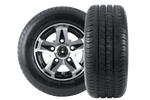 Juego de dos ruedas reforzadas para remolque LINGLONG TIRE 195/55 R10C 98/96N ALU UNITRAILER RIM 6Jx10" 5x112 ET:-4
