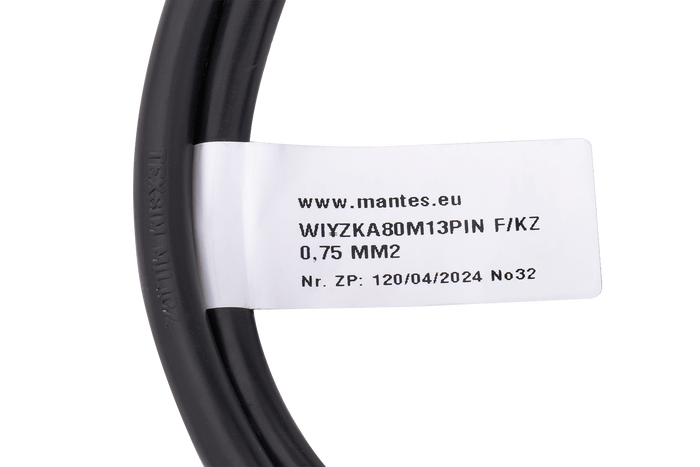 MANTES instalación eléctrica remolque grúa arnés 8 m 13 PIN enchufe 6.3 conectores